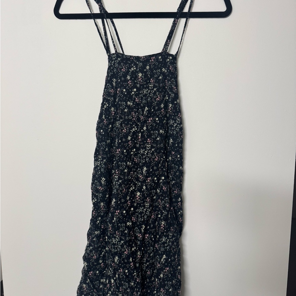 Pull&Bear Black Floral Dress
